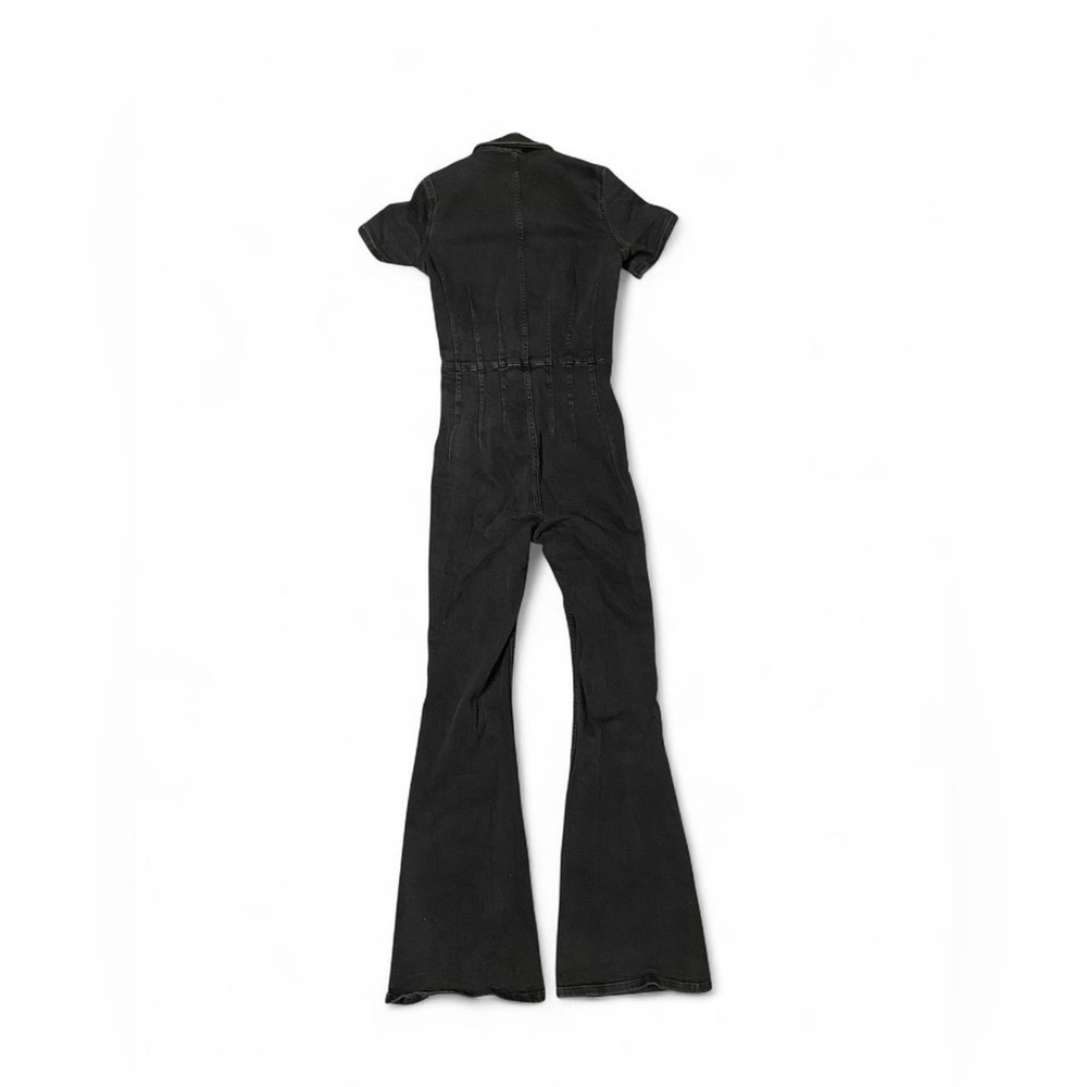 We The Free Black Short-Sleeve Denim Jumpsuit - Picture 6 of 7